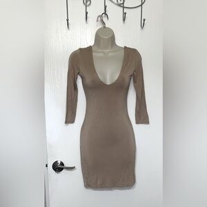 Diosa Nude Bodycon Dress
